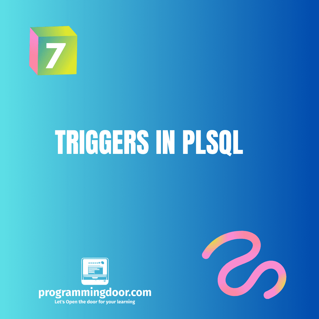 Triggers in PLSQL