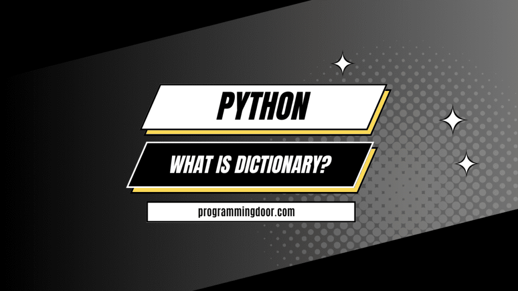 what is dictionary ?