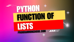 different functions of LISTS